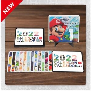 New Year 2022 Calendar of Nintendo Themes